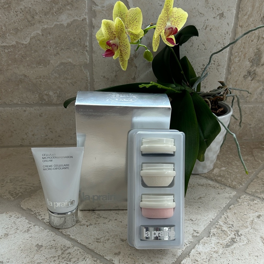 La Prairie Cellular Microdermabrasion Cream & applicator set NEW